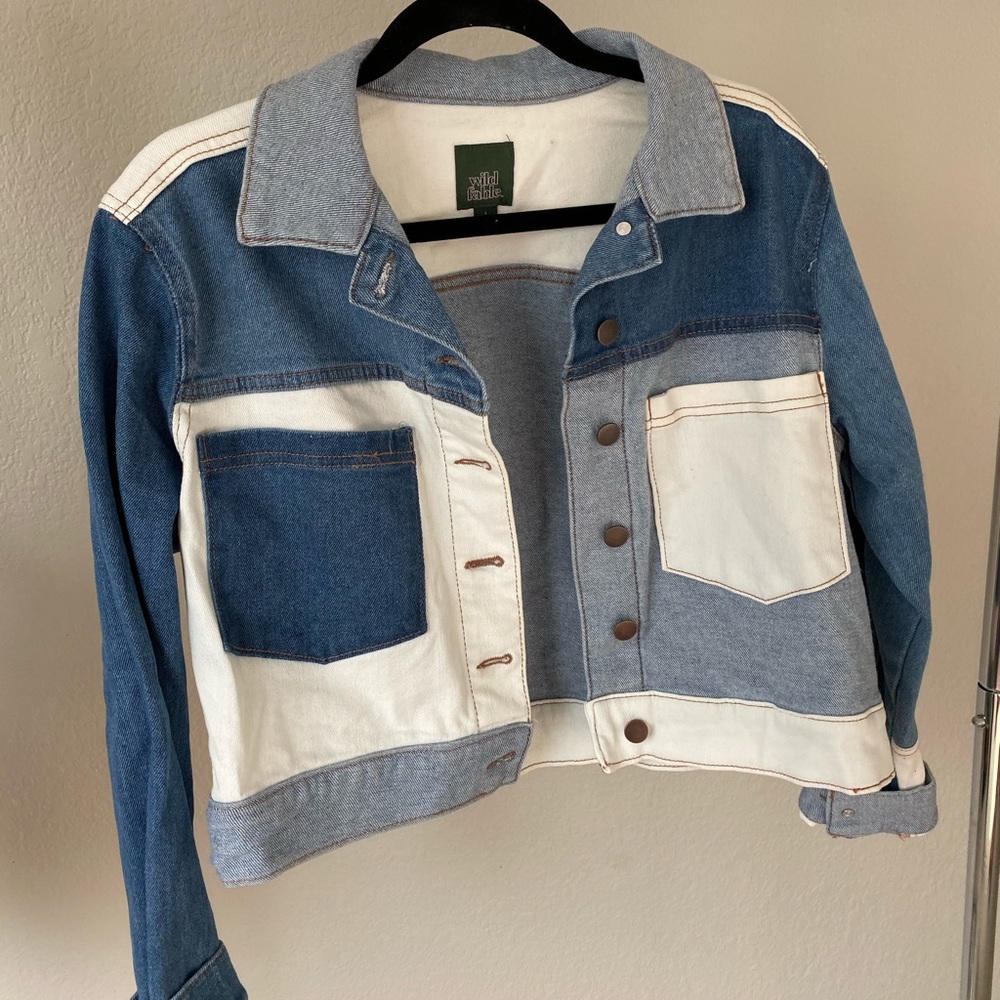 Patch denim jacket
